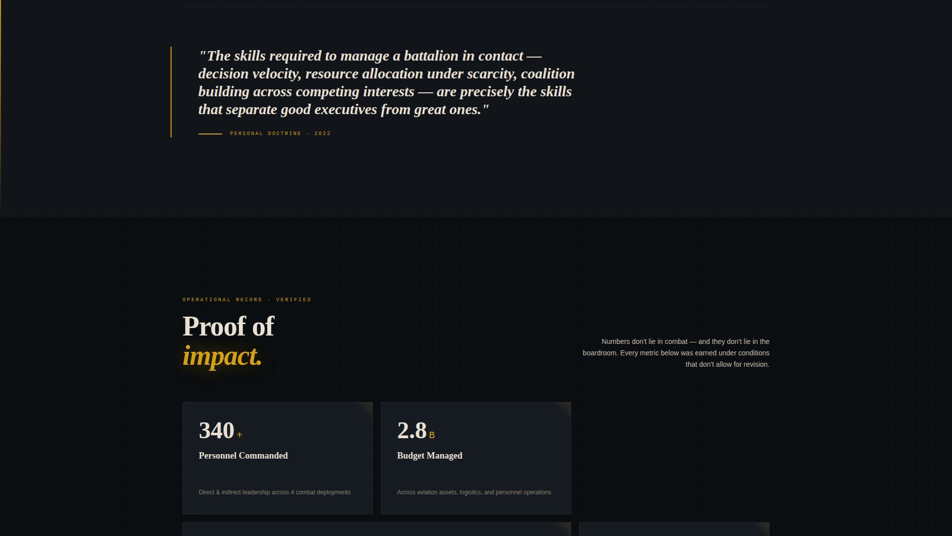 Transition - Battletested Leadership Landing Page Template