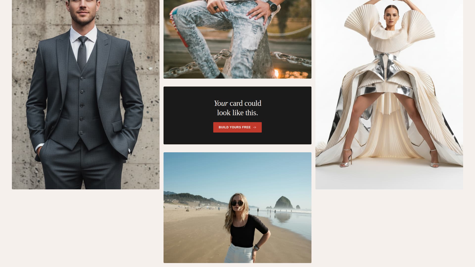 Folio - Stunning Model Landing Page Template
