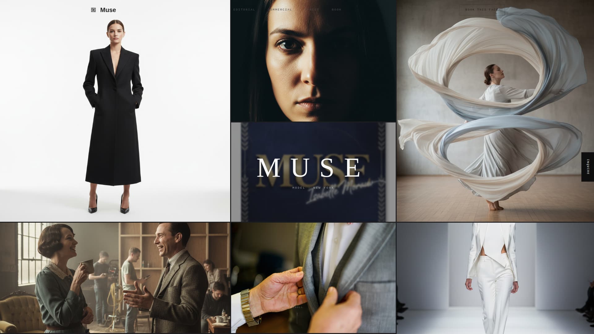 Model Profile Directory Website Template