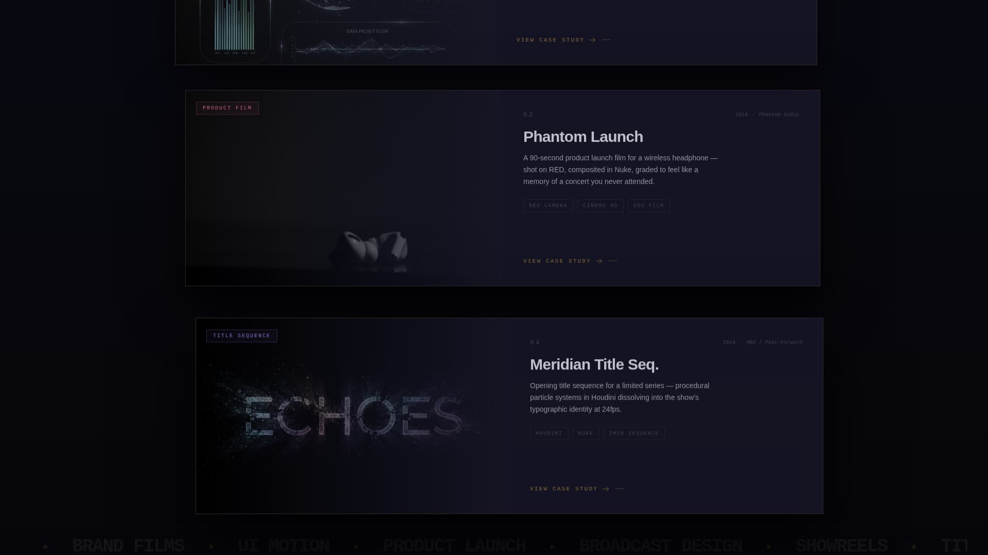 Kinetic - Immersive Motiondesigner Landing Page Template