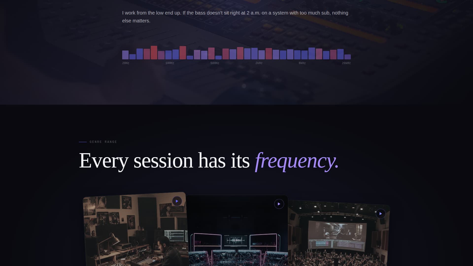 Producestudio - Immersive Musicproducer Landing Page Template
