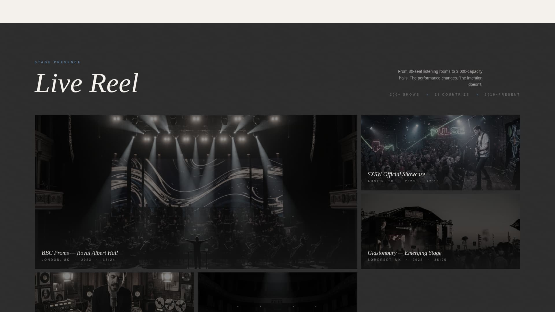 Resonance - Immersive Musician Landing Page Template