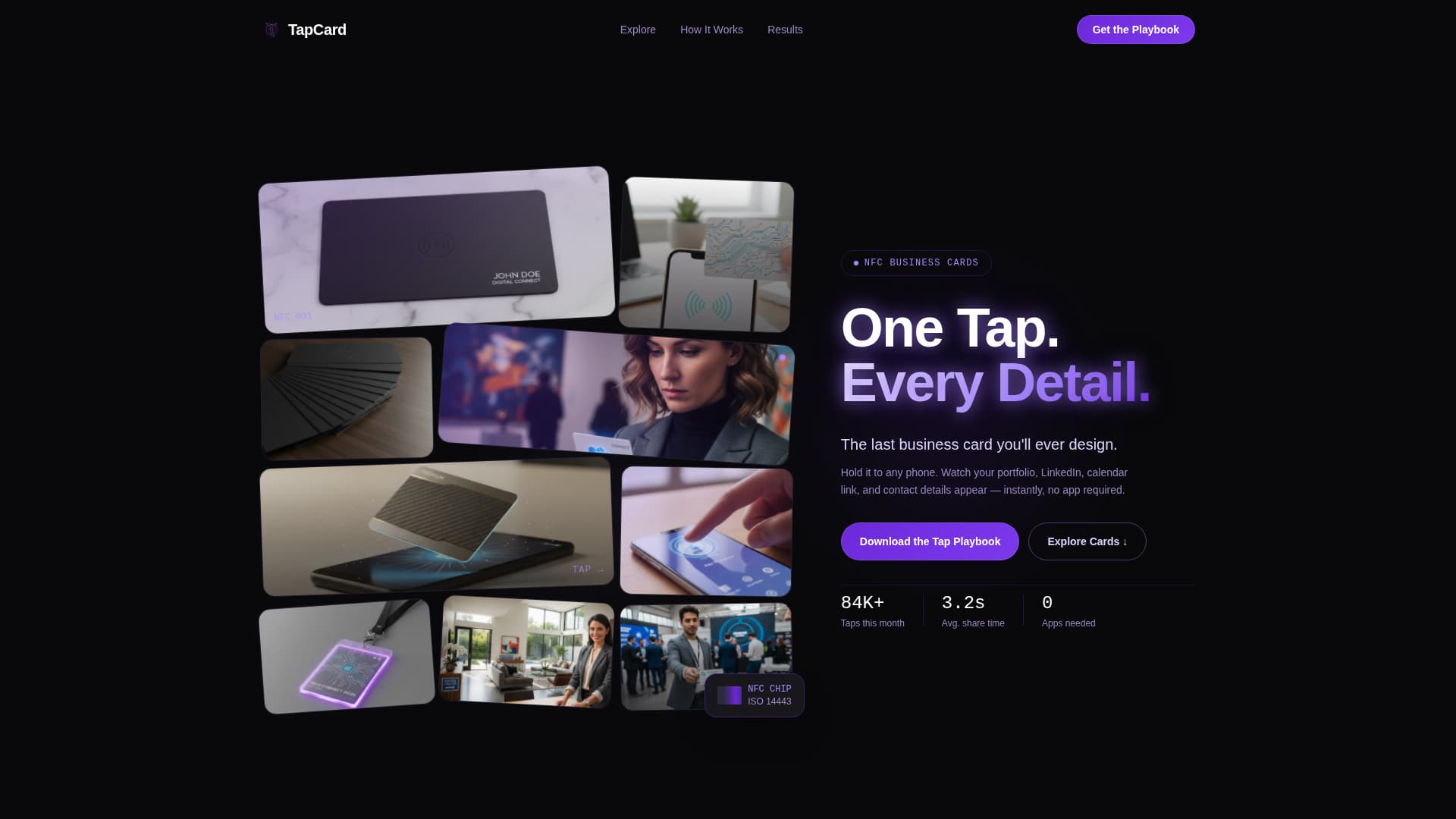 Digital Business Card Professional Website Template