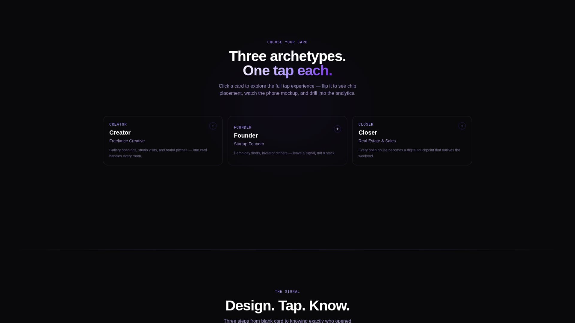 Digital Business Card Professional Website Template