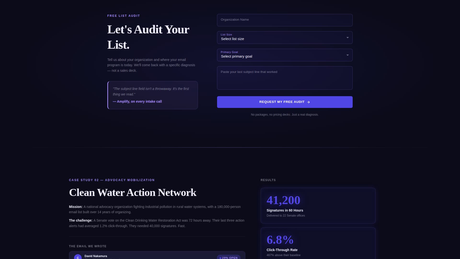 Nonprofit Marketing & Agency Portfolio Website Template