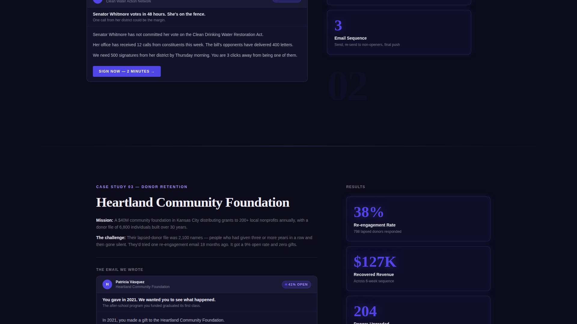 Nonprofit Marketing & Agency Portfolio Website Template