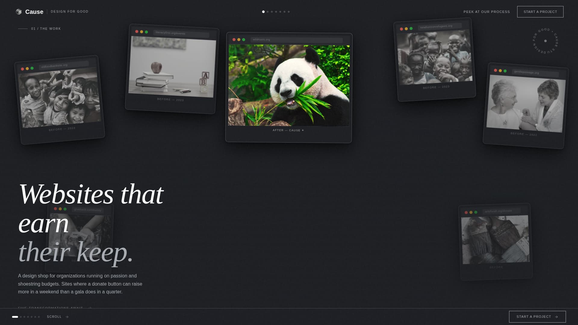 Nonprofit Marketing & Agency Portfolio Website Template