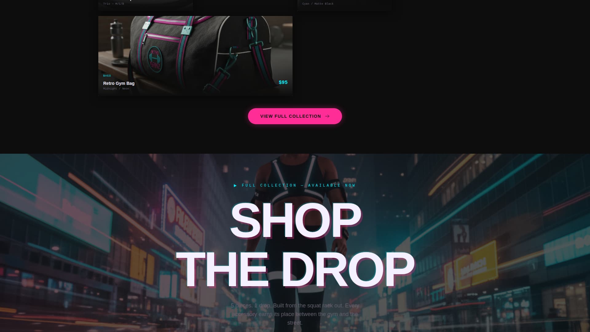 Flex - Bold Athleisure Landing Page Template