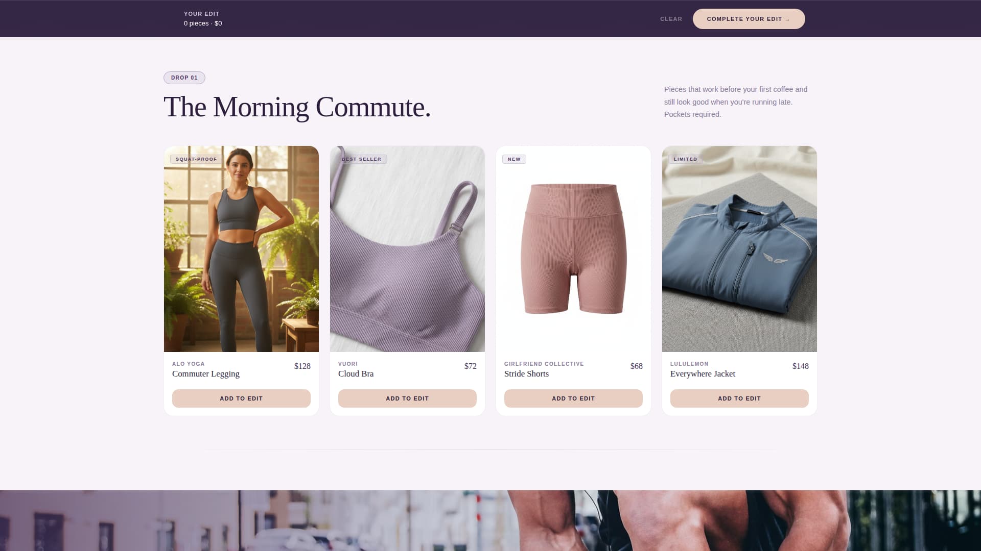 Flex - Immersive Athleisure Landing Page Template