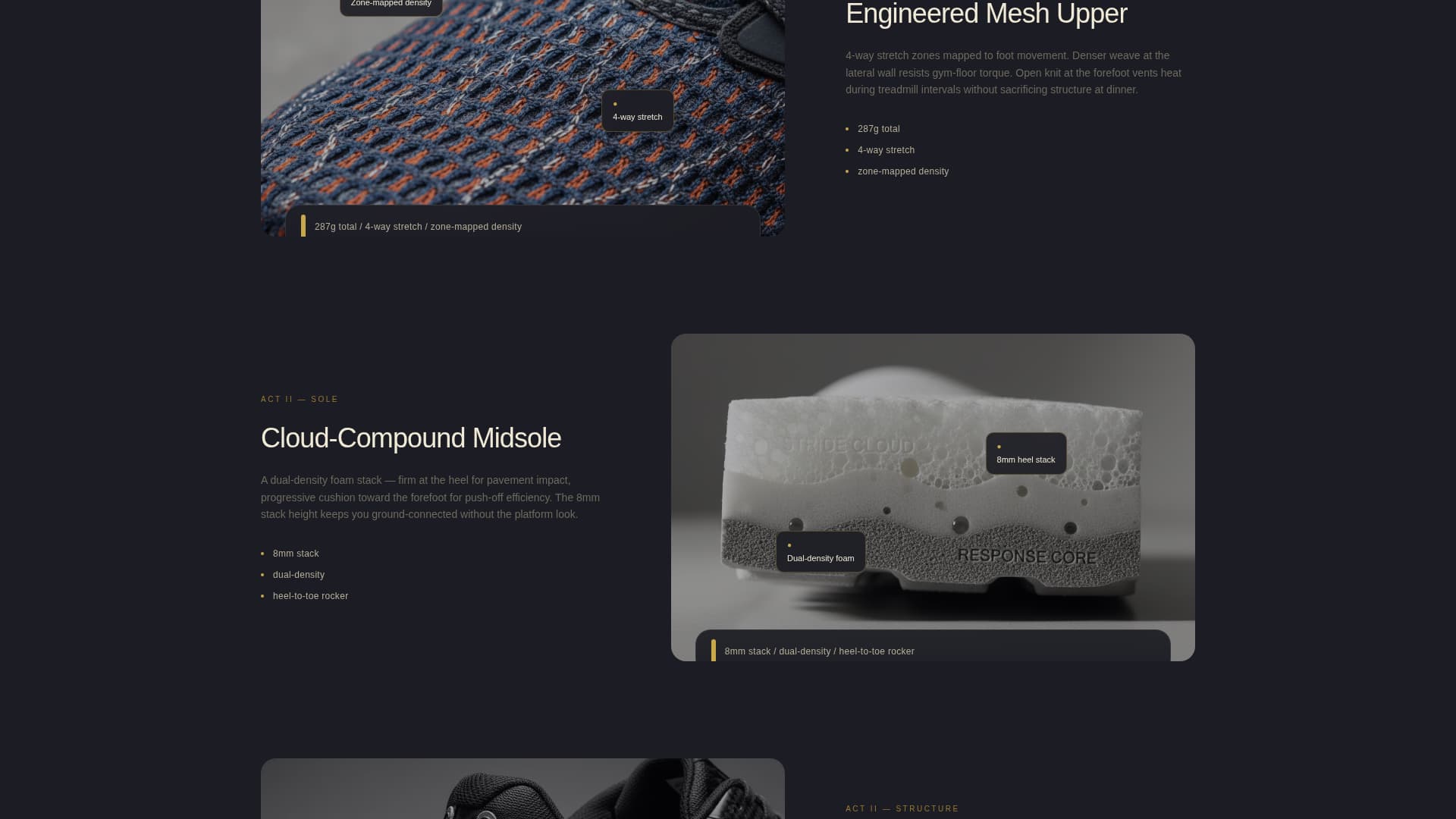 Stride - Cinematic Athleisure Landing Page Template