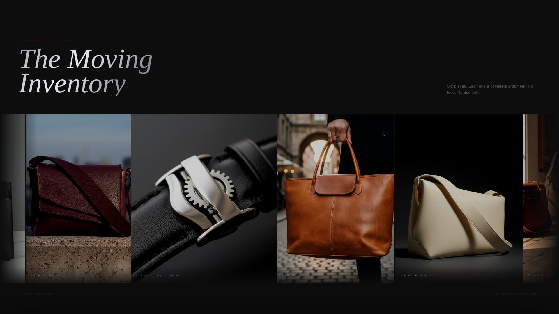Carr - Avantgarde Bagbrand Landing Page Template