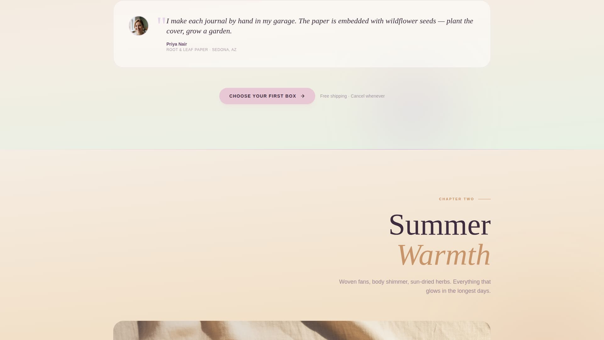 Wander - Enchanting Bohemian Landing Page Template
