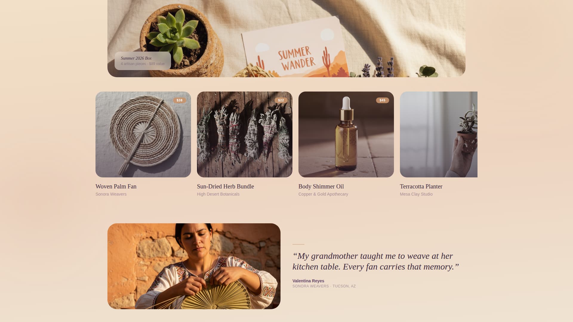 Wander - Enchanting Bohemian Landing Page Template