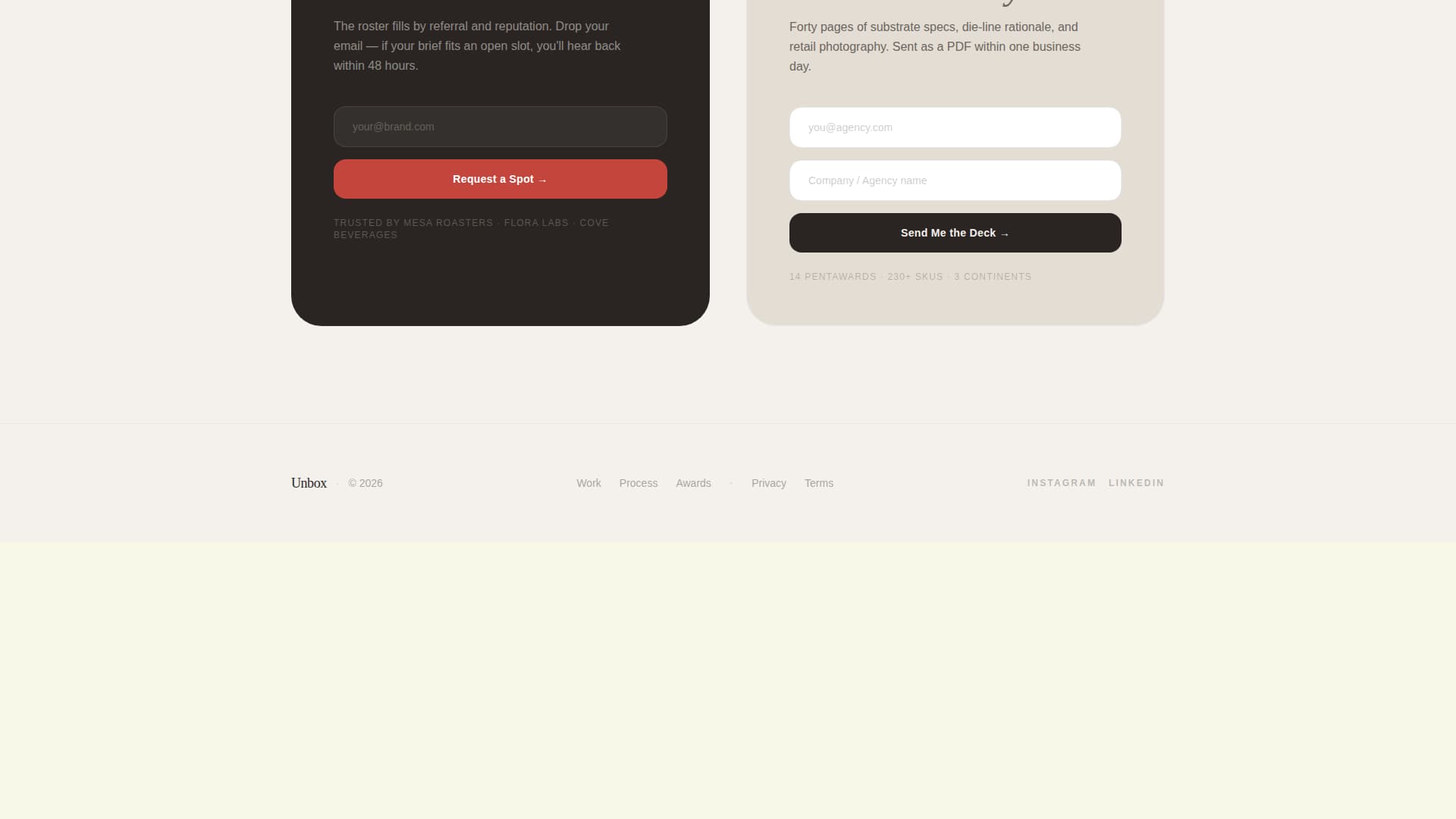 3D & Product Design Portfolio Pricing Website Template