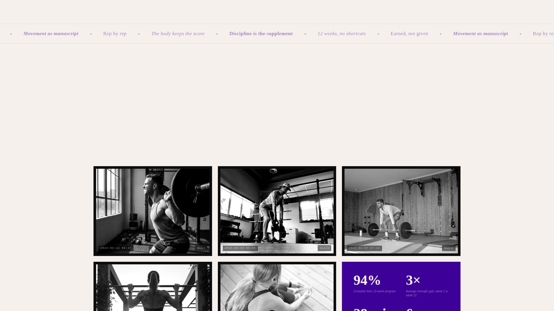 Personal Trainer Profile Specialist Professional Website Template