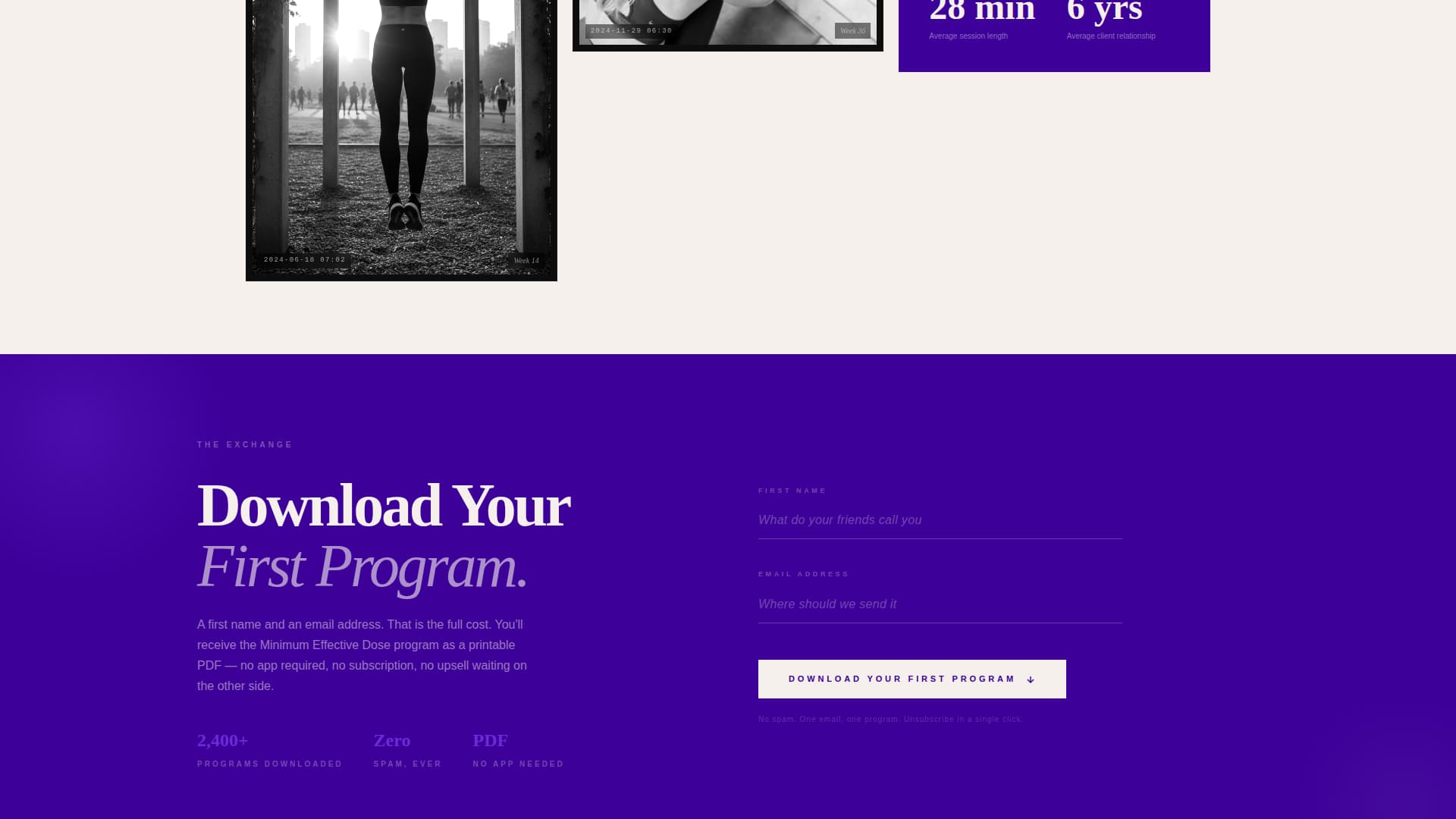 Personal Trainer Profile Specialist Professional Website Template