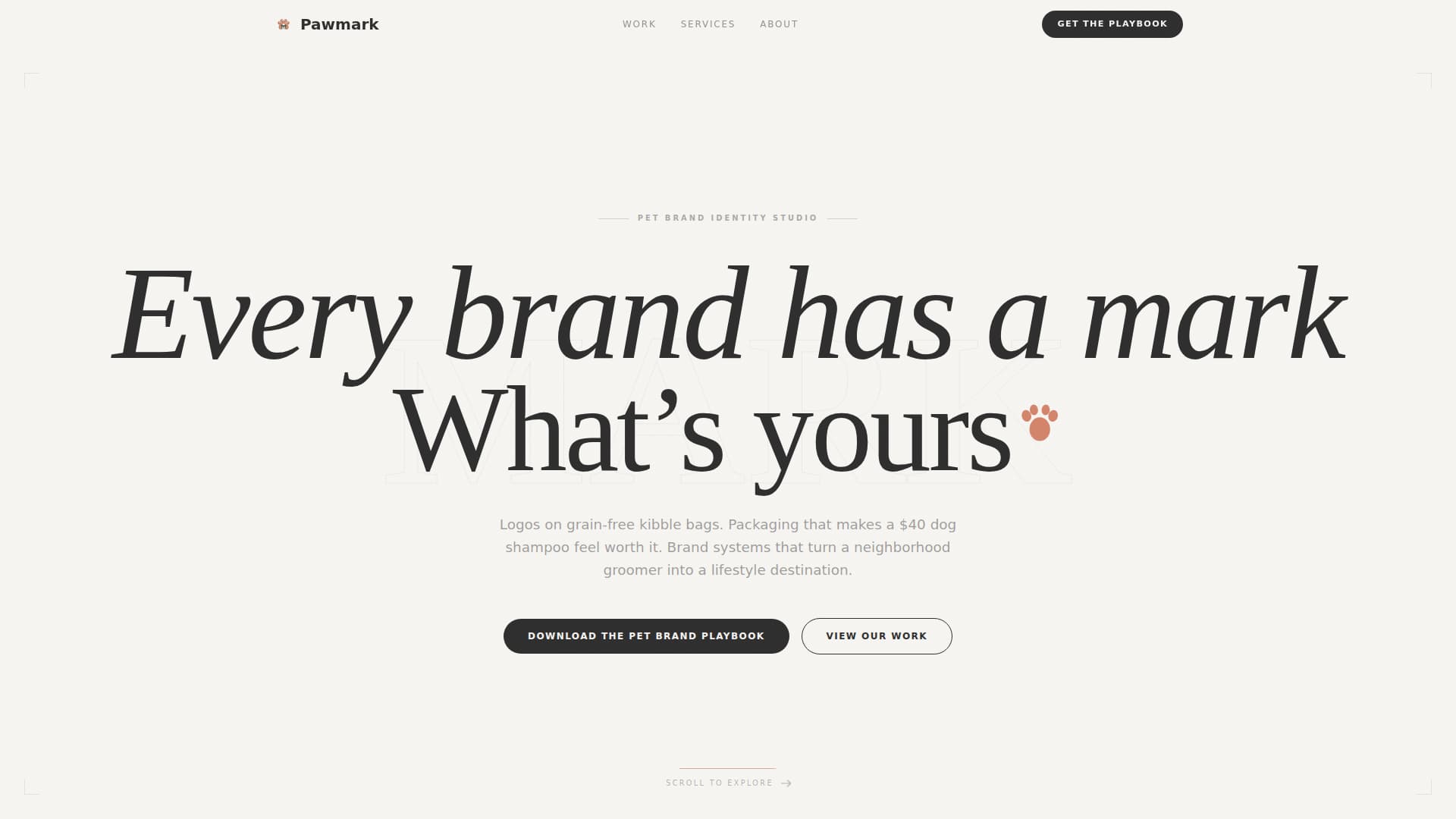 Pet Care Marketing & Agency Portfolio Website Template