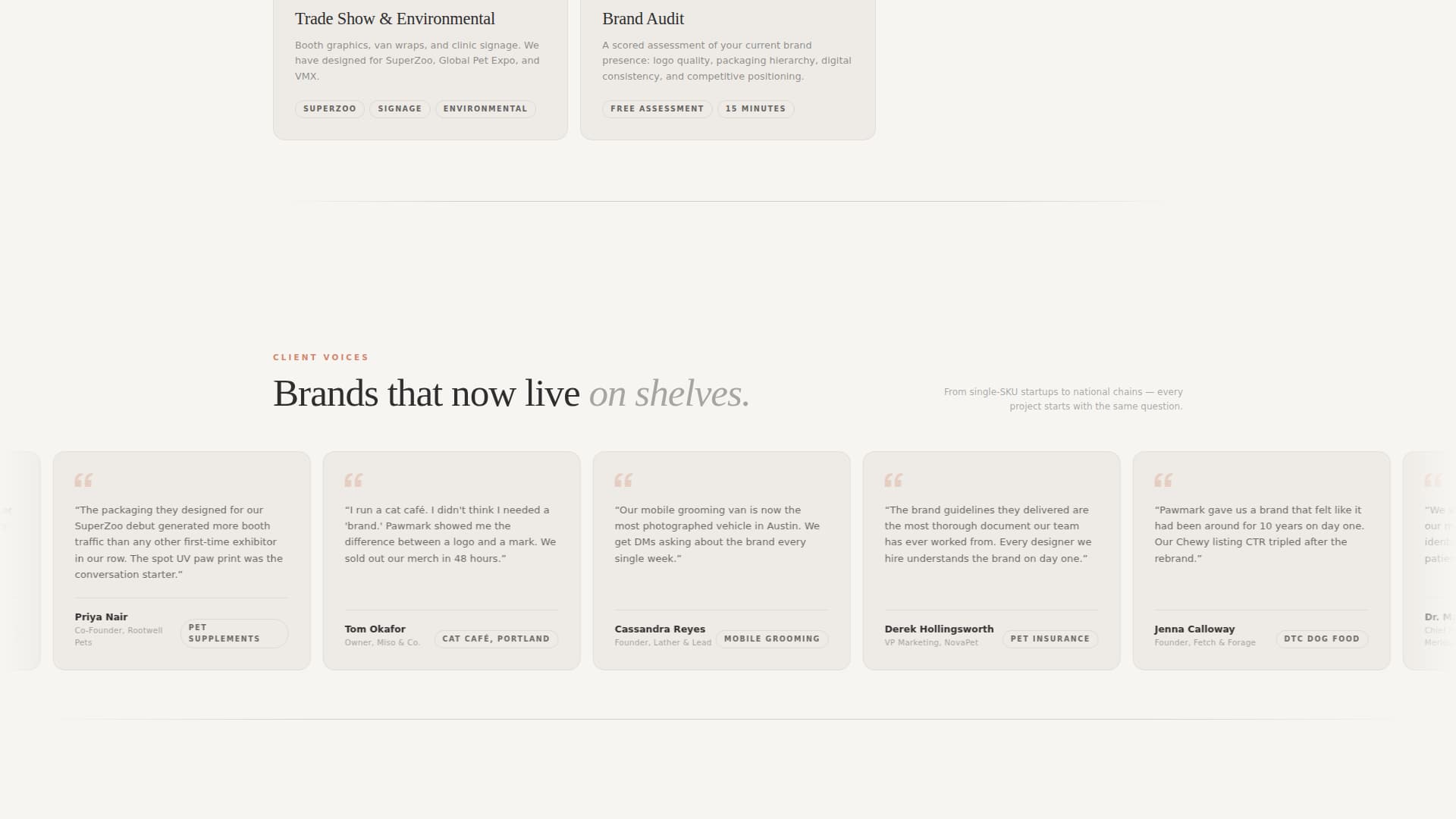 Pet Care Marketing & Agency Portfolio Website Template