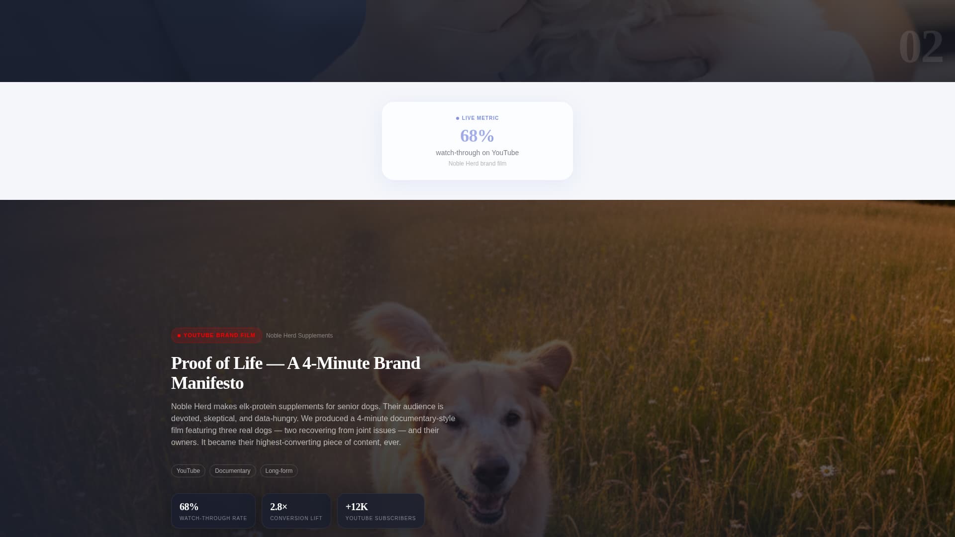 Pawframe - Scrollstopping Petbrand Landing Page Template