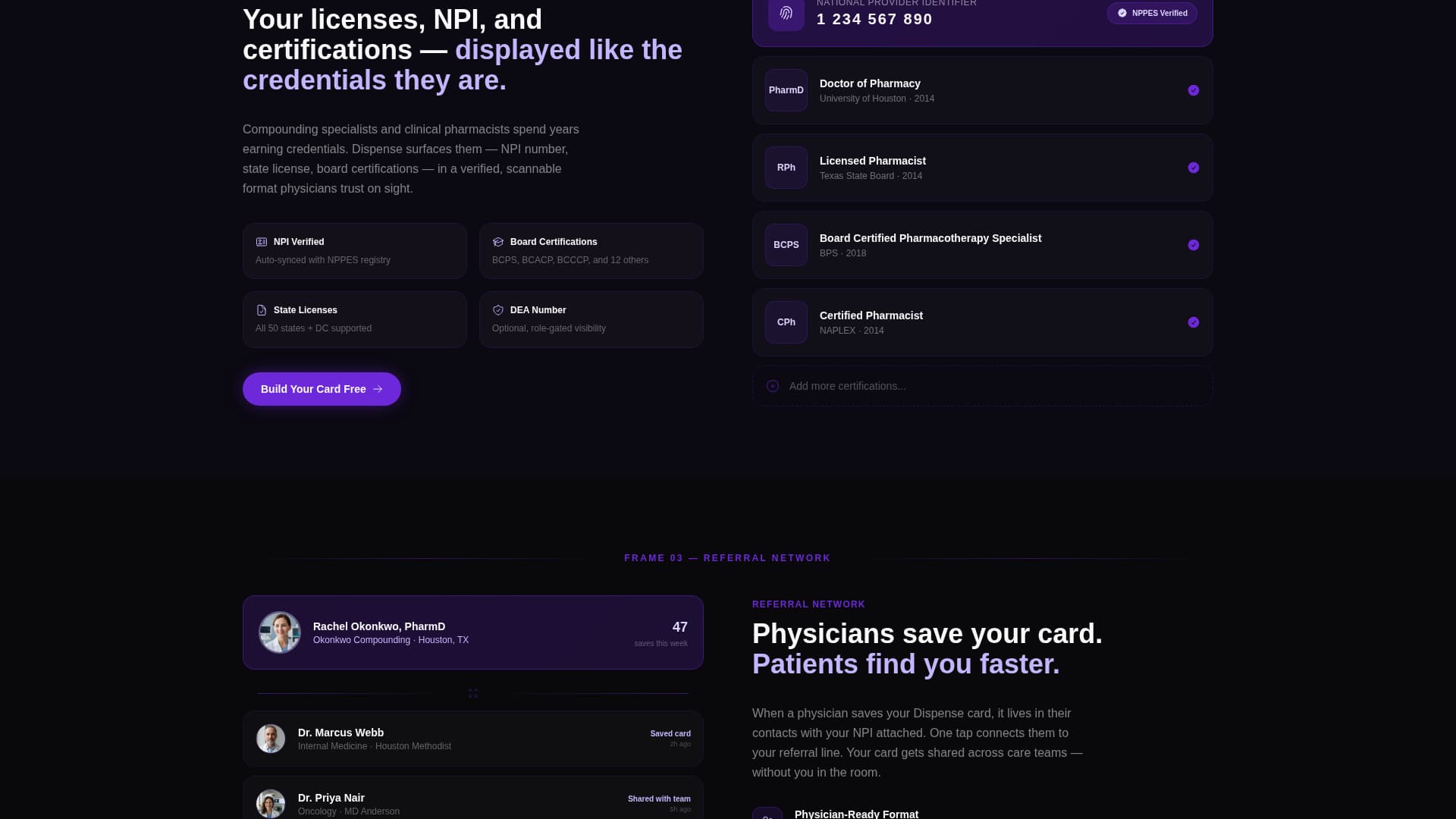 Pharmacist Profile Professional Website Template
