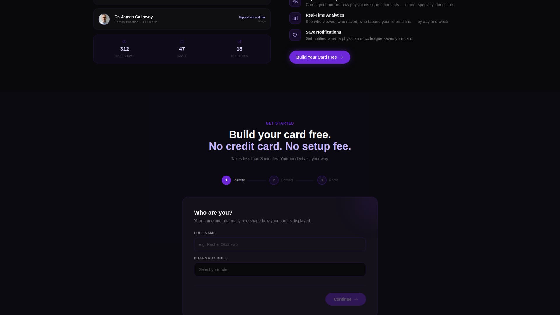 Pharmacist Profile Professional Website Template