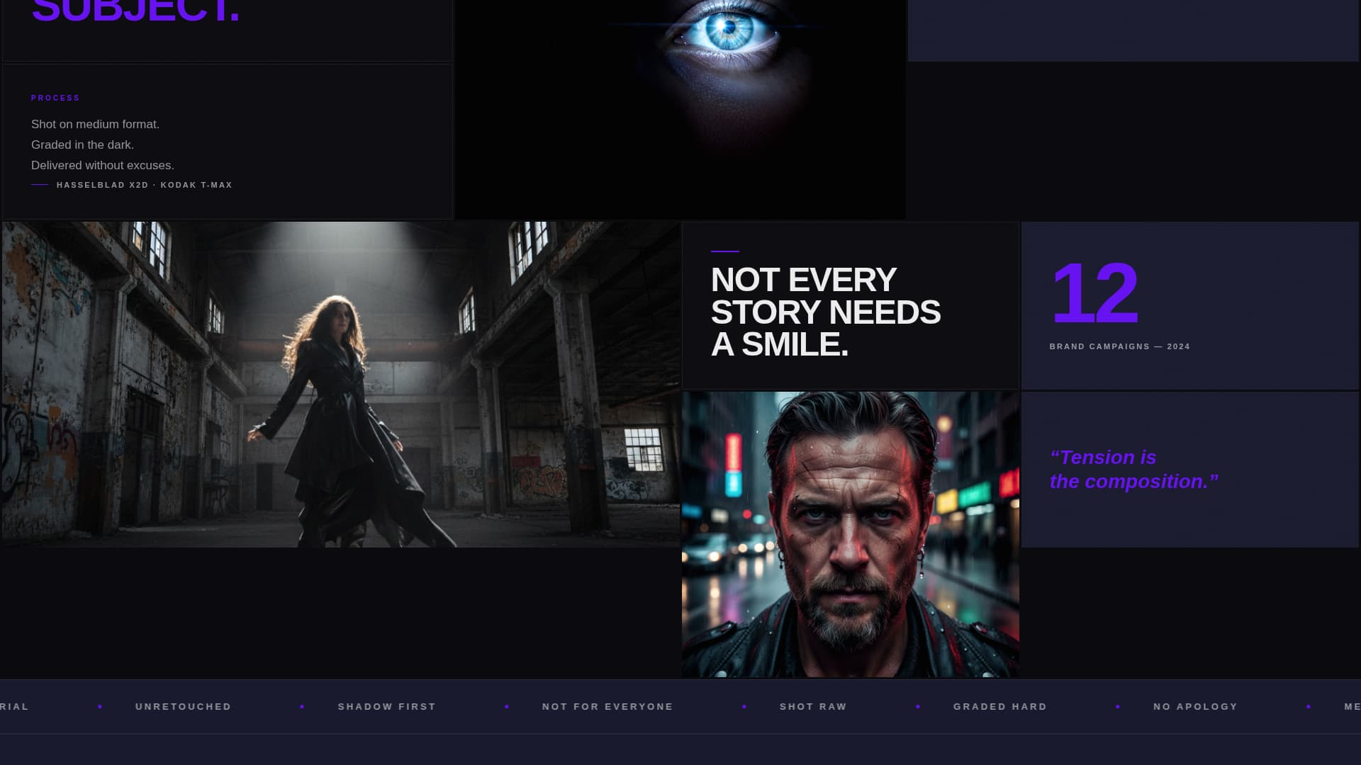Photographer Portfolio Specialist Portfolio Website Template