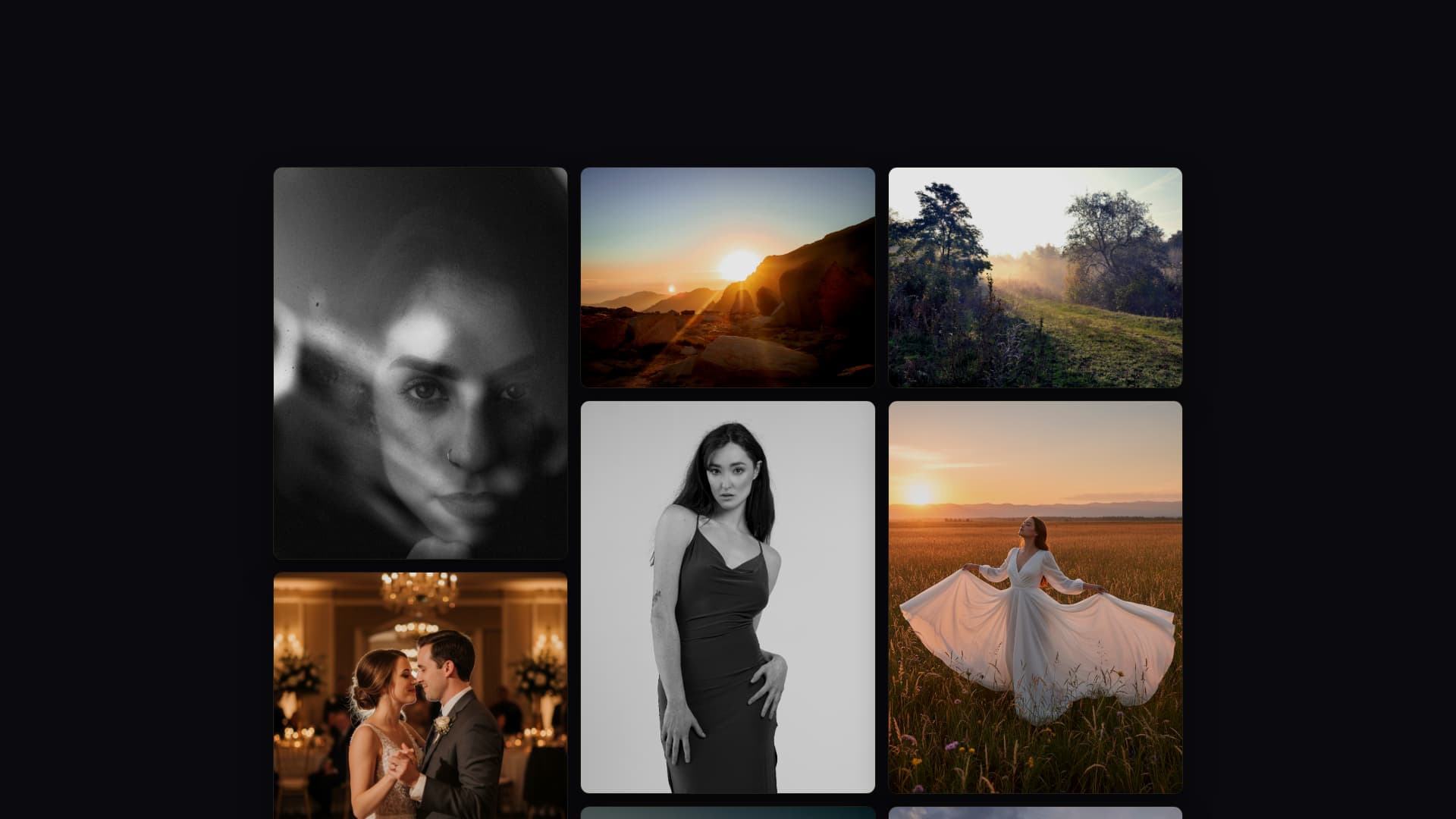Photographer Portfolio Booking Website Template