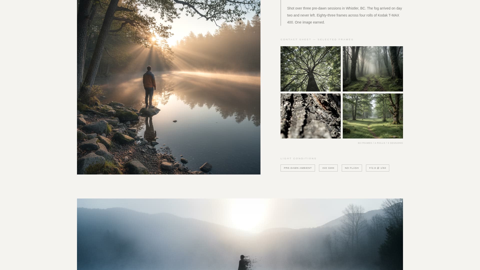 Photographer Portfolio Booking Website Template