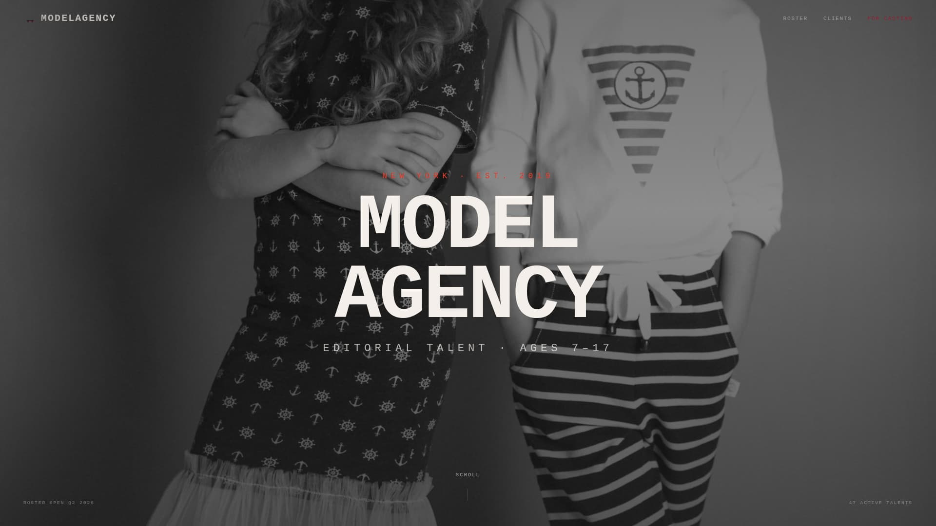 Composite - Inkandpaper Modelingagency Landing Page Template