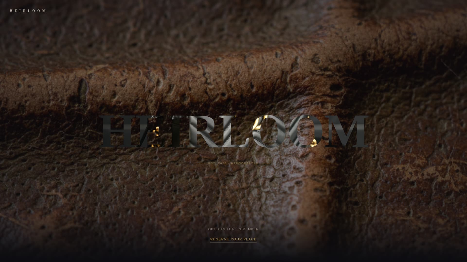 Heirloom - Timeless Accessories Landing Page Template