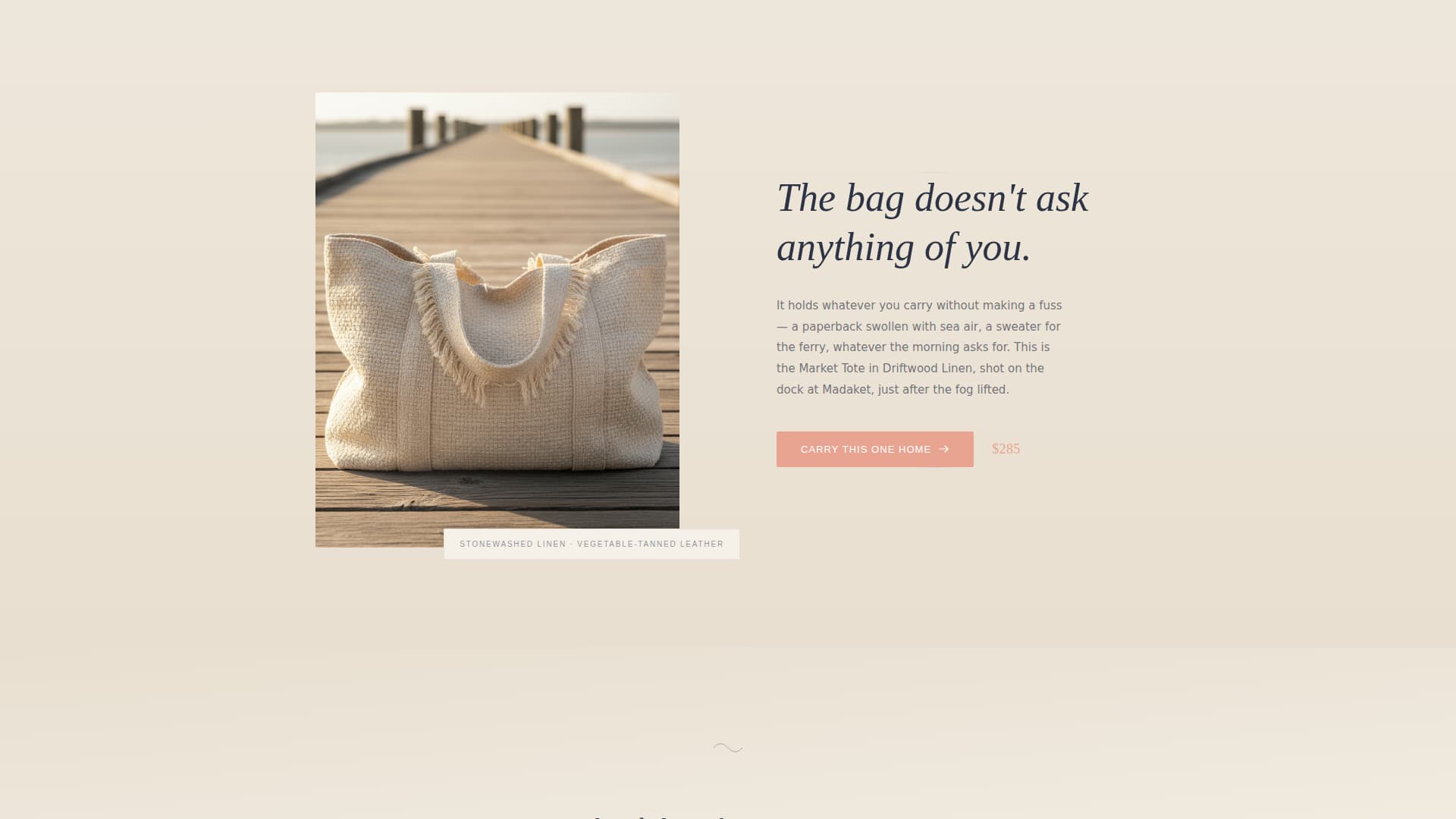 Tote - Elegant Coastalgrandmother Landing Page Template
