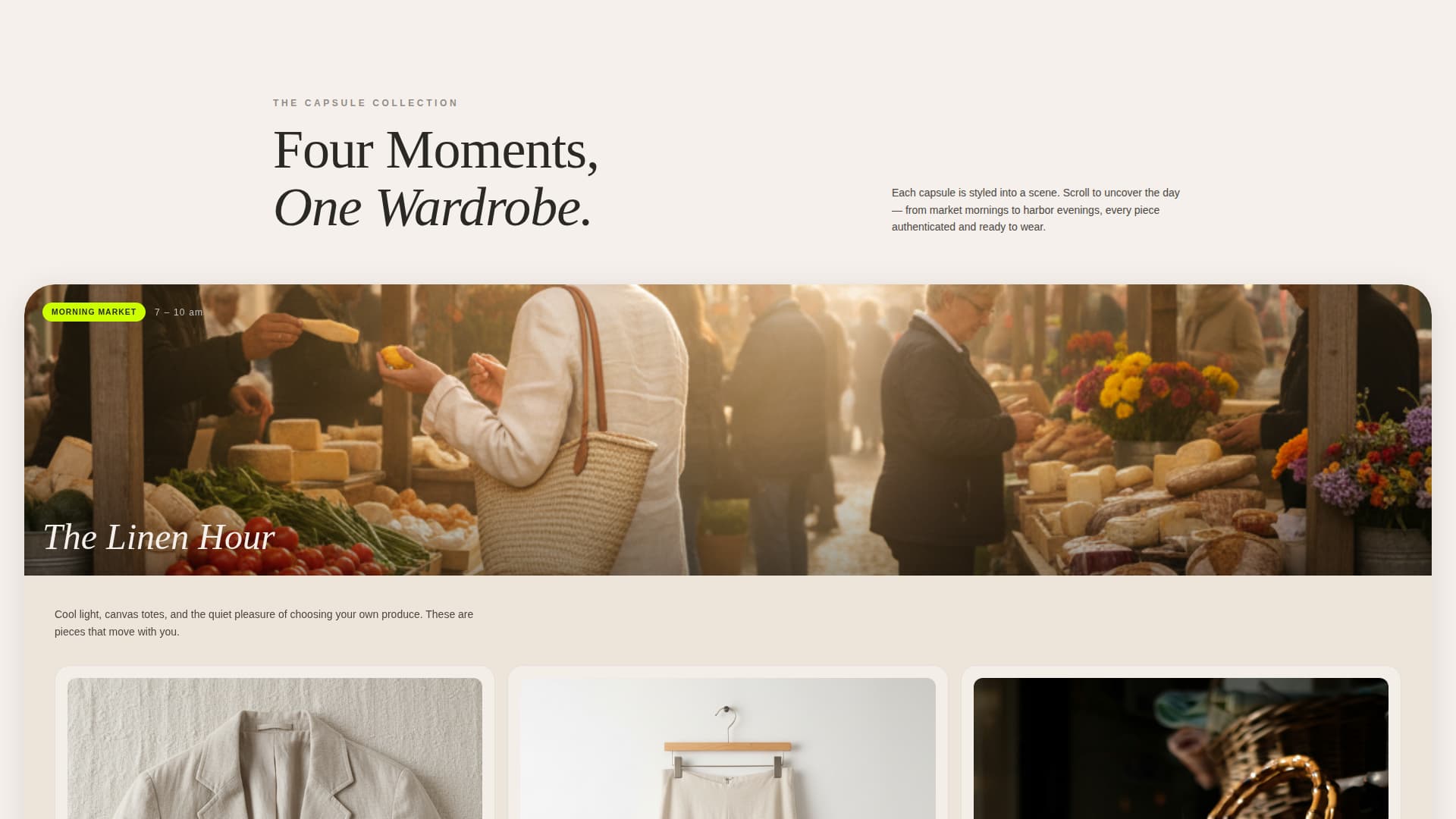 Curate - Elegant Resale Landing Page Template