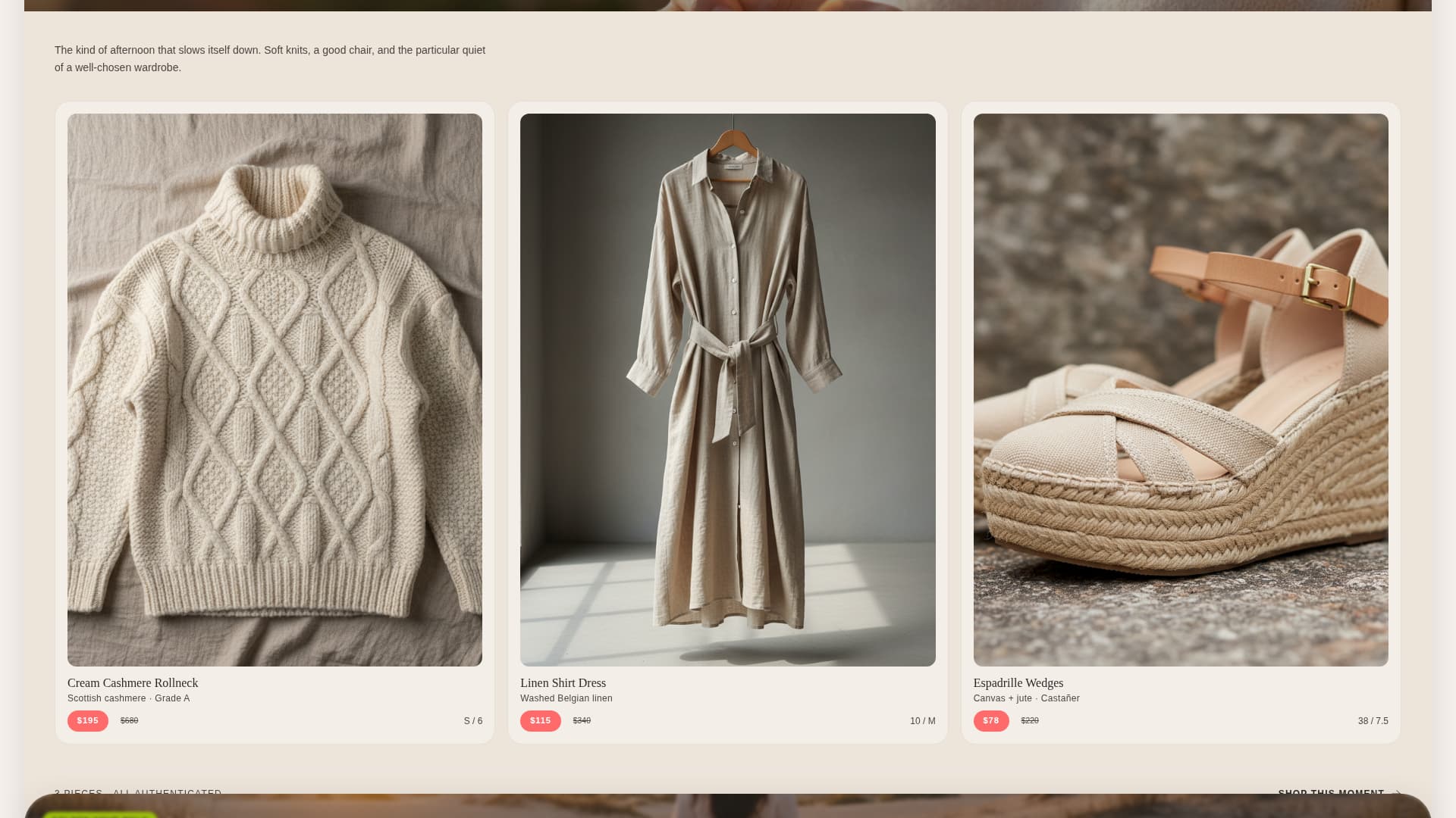 Curate - Elegant Resale Landing Page Template