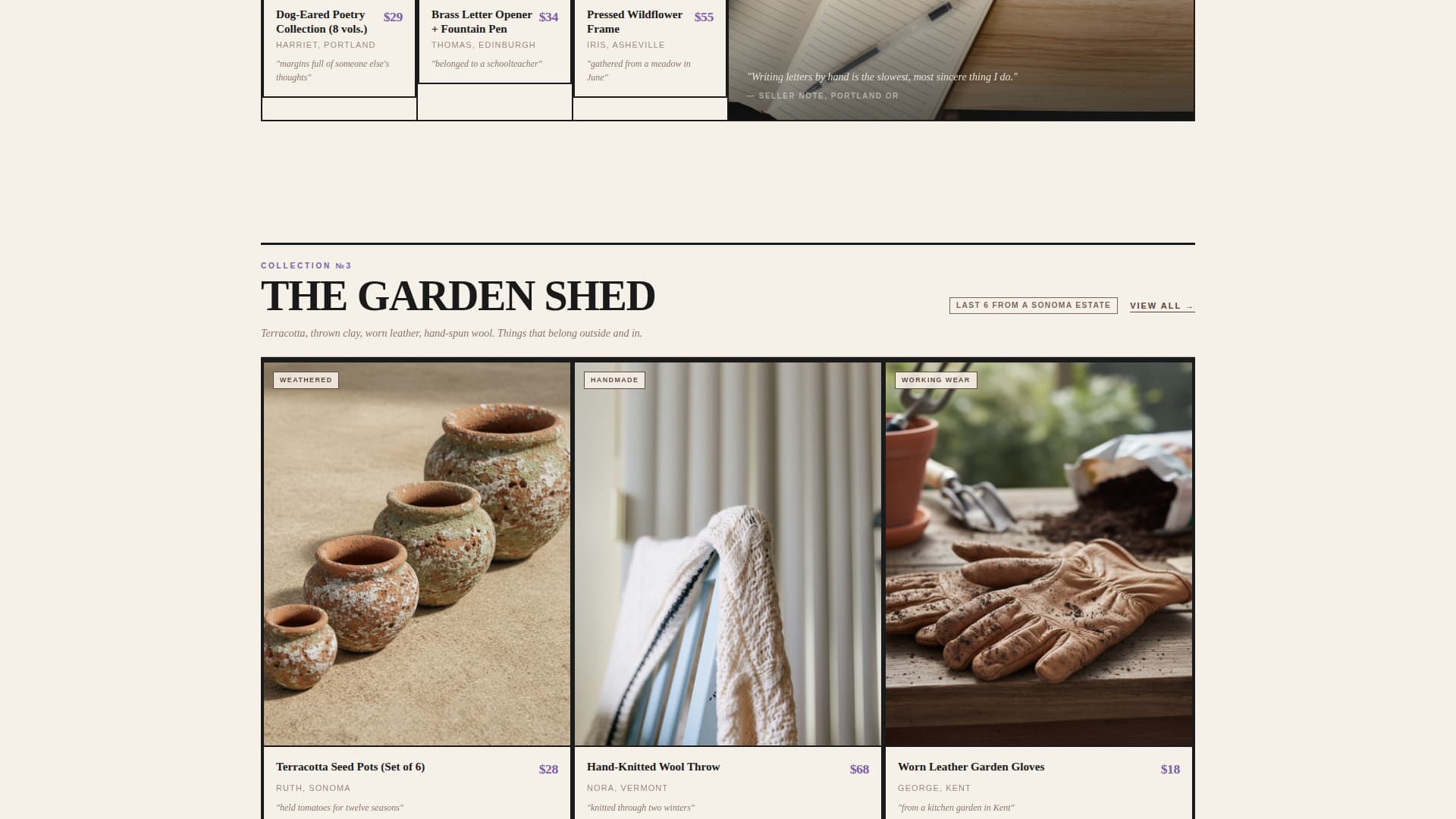 Thrift - Charming Resale Landing Page Template