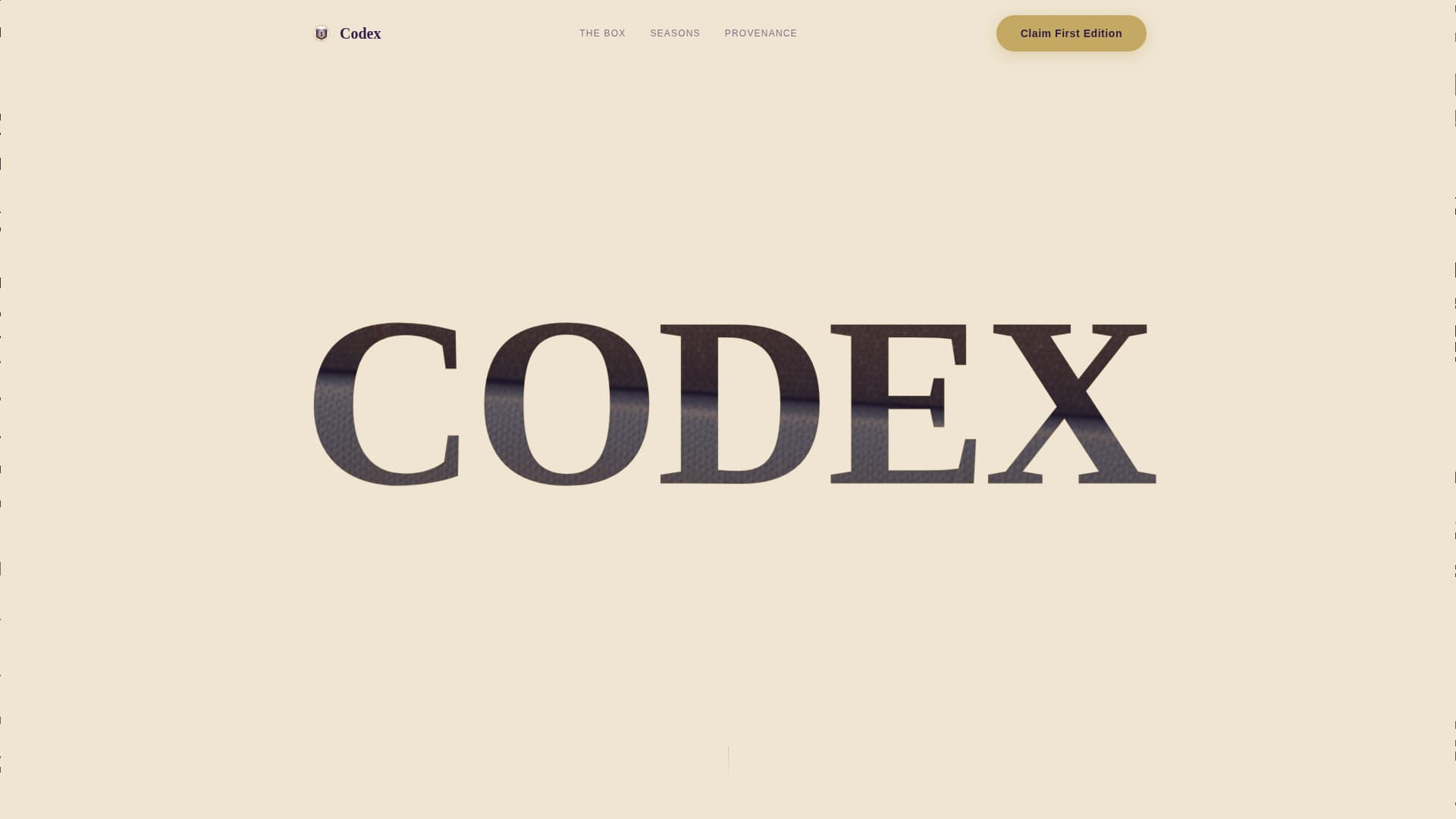 Codex - Enchanting Academia Landing Page Template