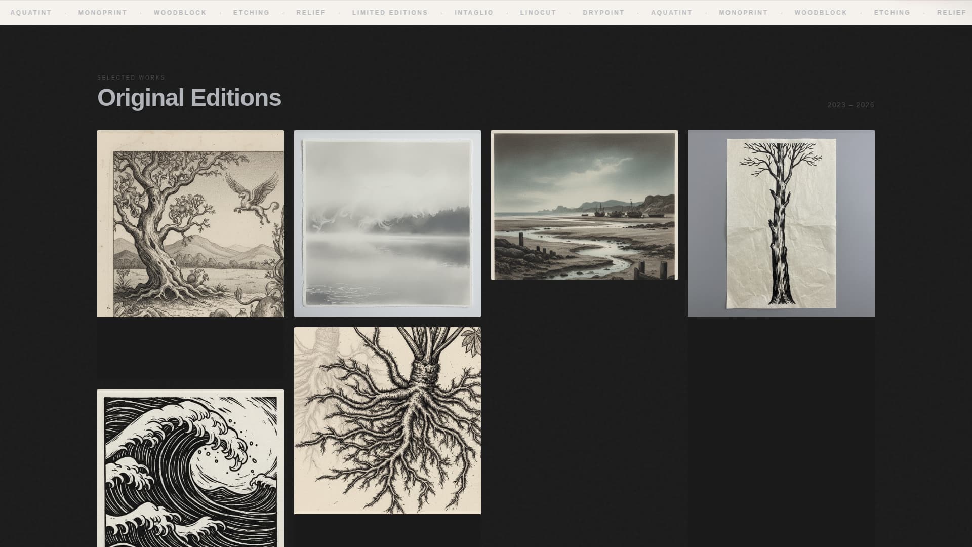 Press - Striking Printmaker Landing Page Template