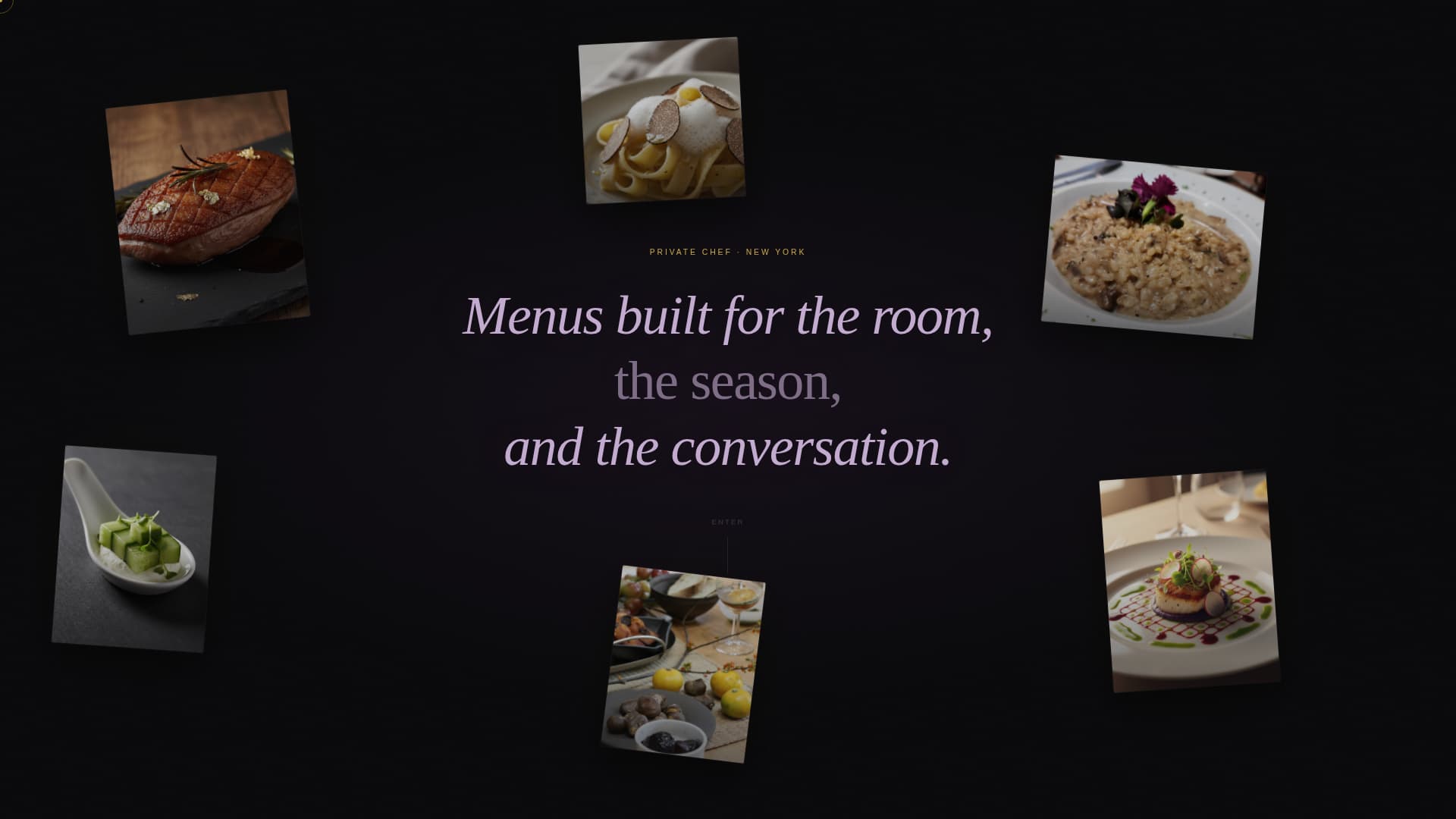 Chef & Culinary Portfolio Pricing Website Template