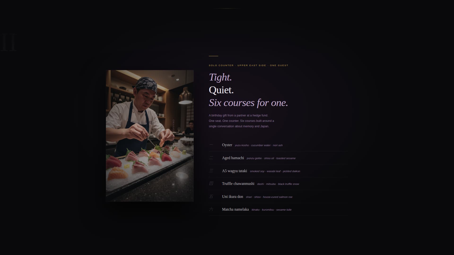 Chef & Culinary Portfolio Pricing Website Template