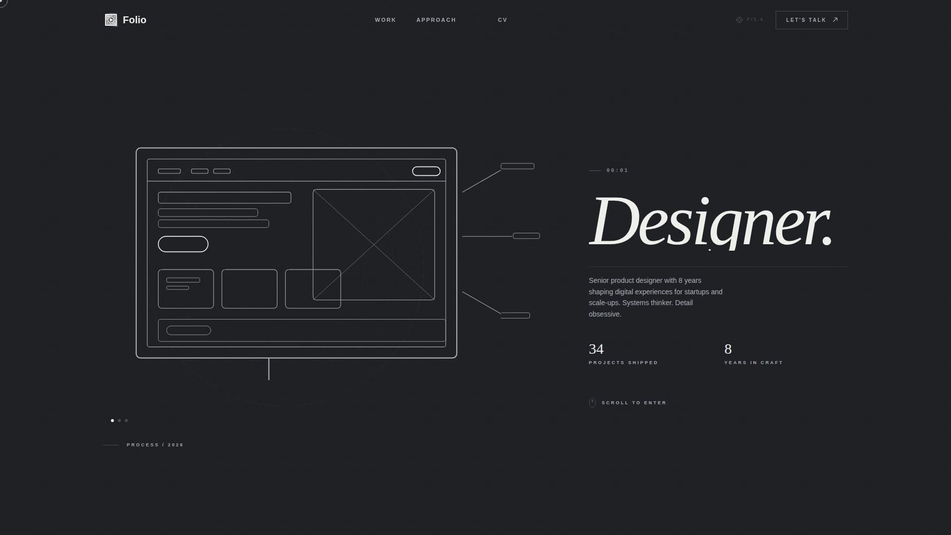 Product Designer Portfolio Careers Website Template