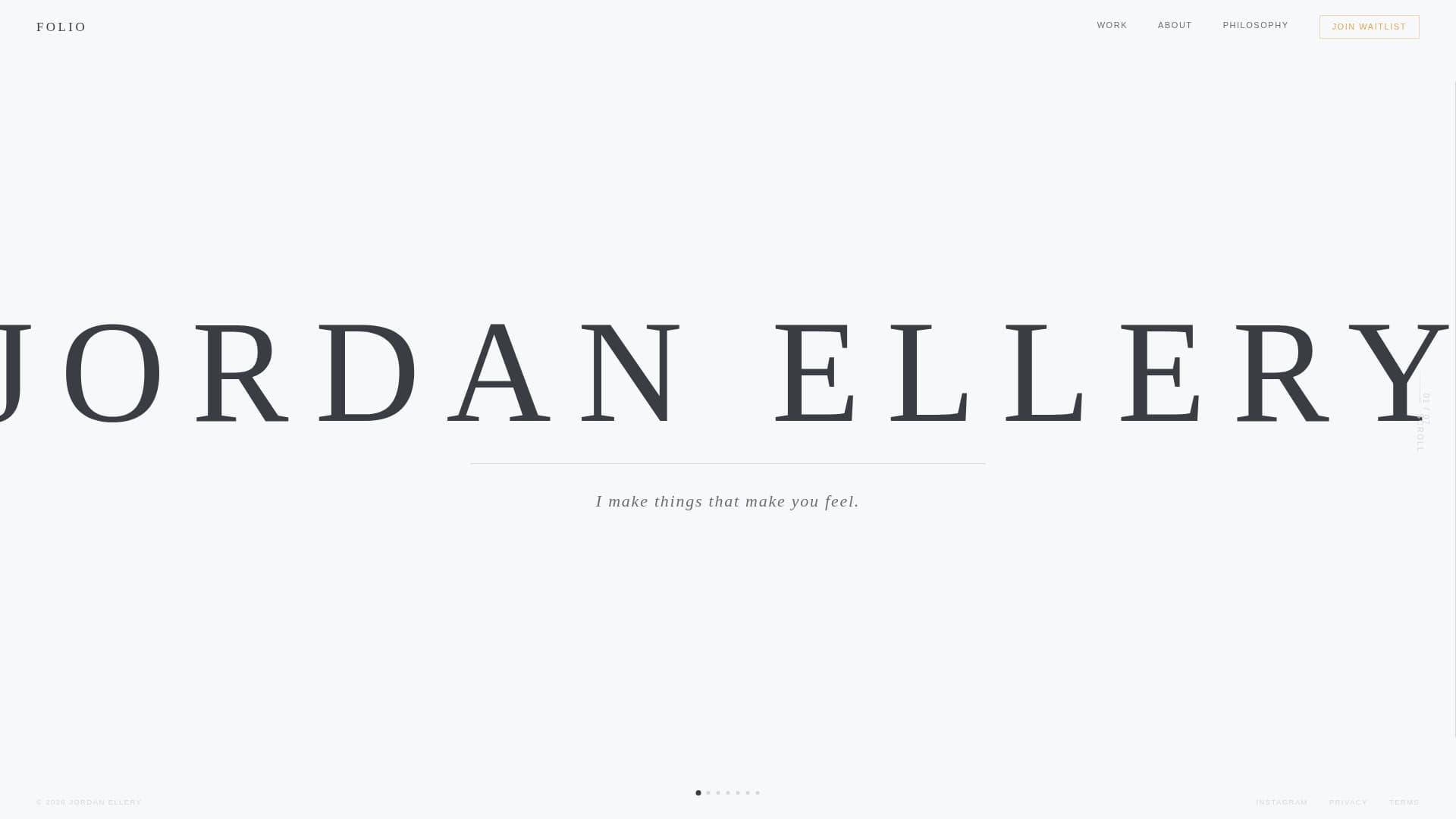 Personal Website & Bio Pre-Launch Website Template