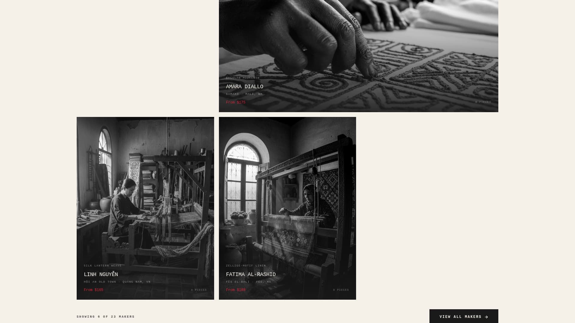 Weave - Bold Fairtrade Landing Page Template