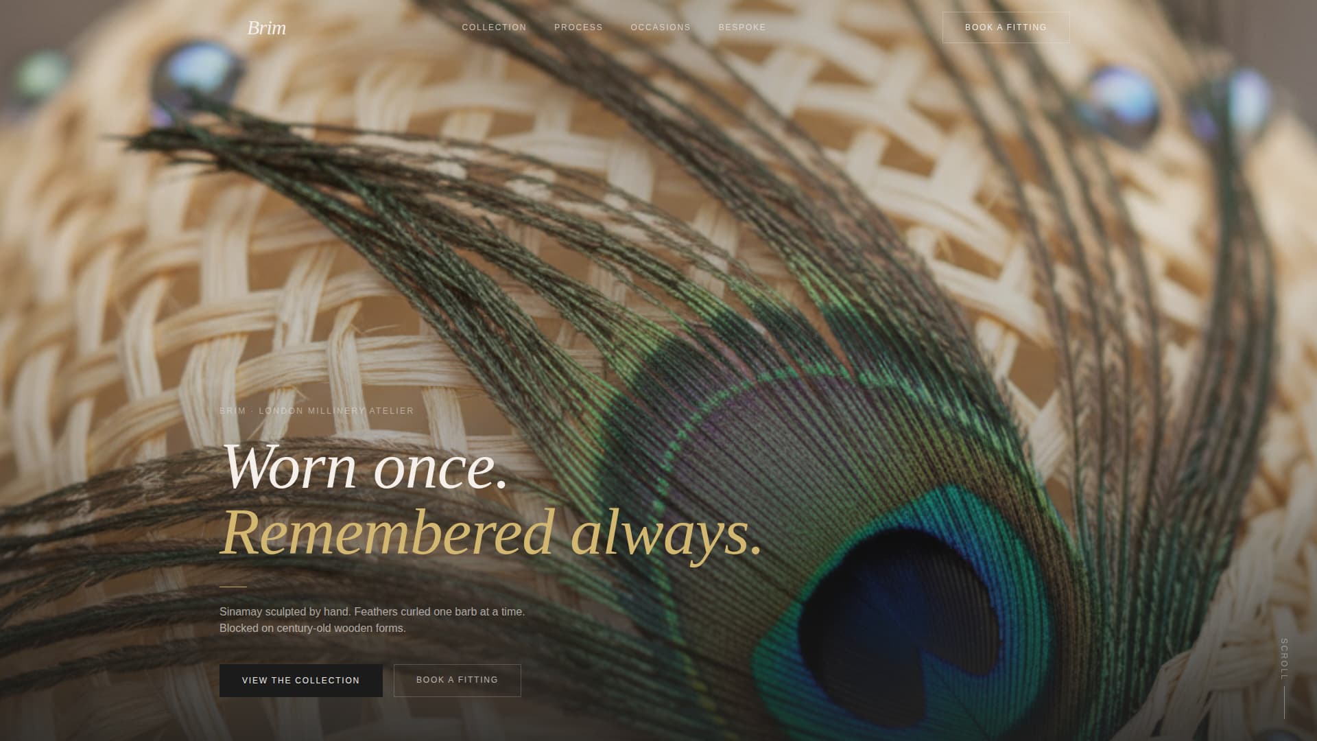 Brim - Elegant Millinery Landing Page Template