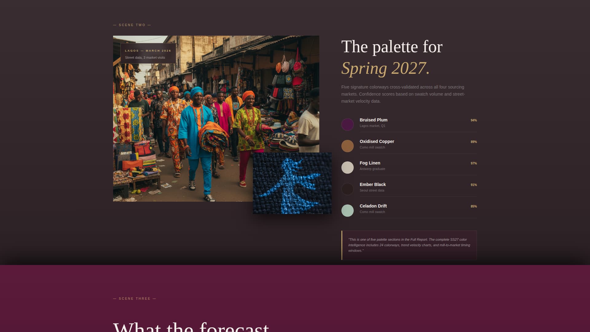 Forecast - Cinematic Trendforecasting Landing Page Template