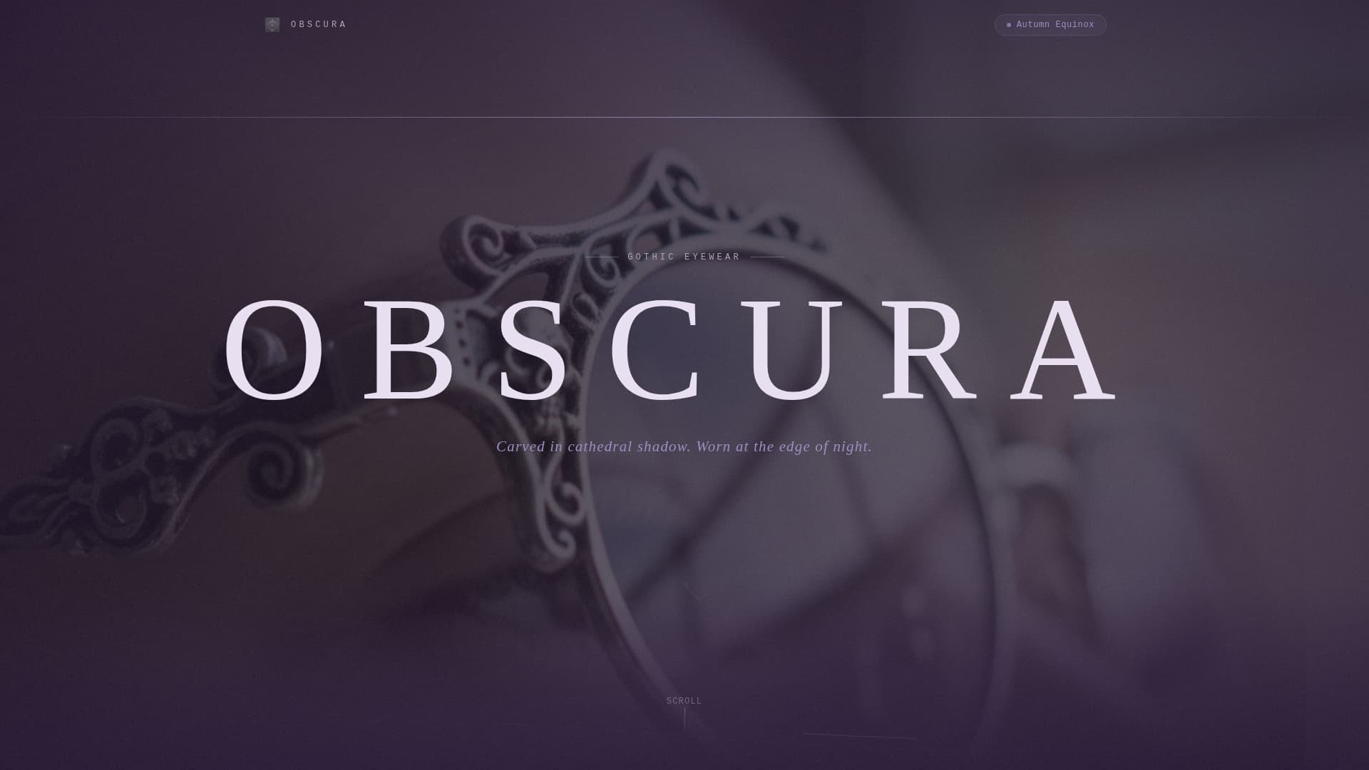 Obscura - Hauntingly Gothic Landing Page Template