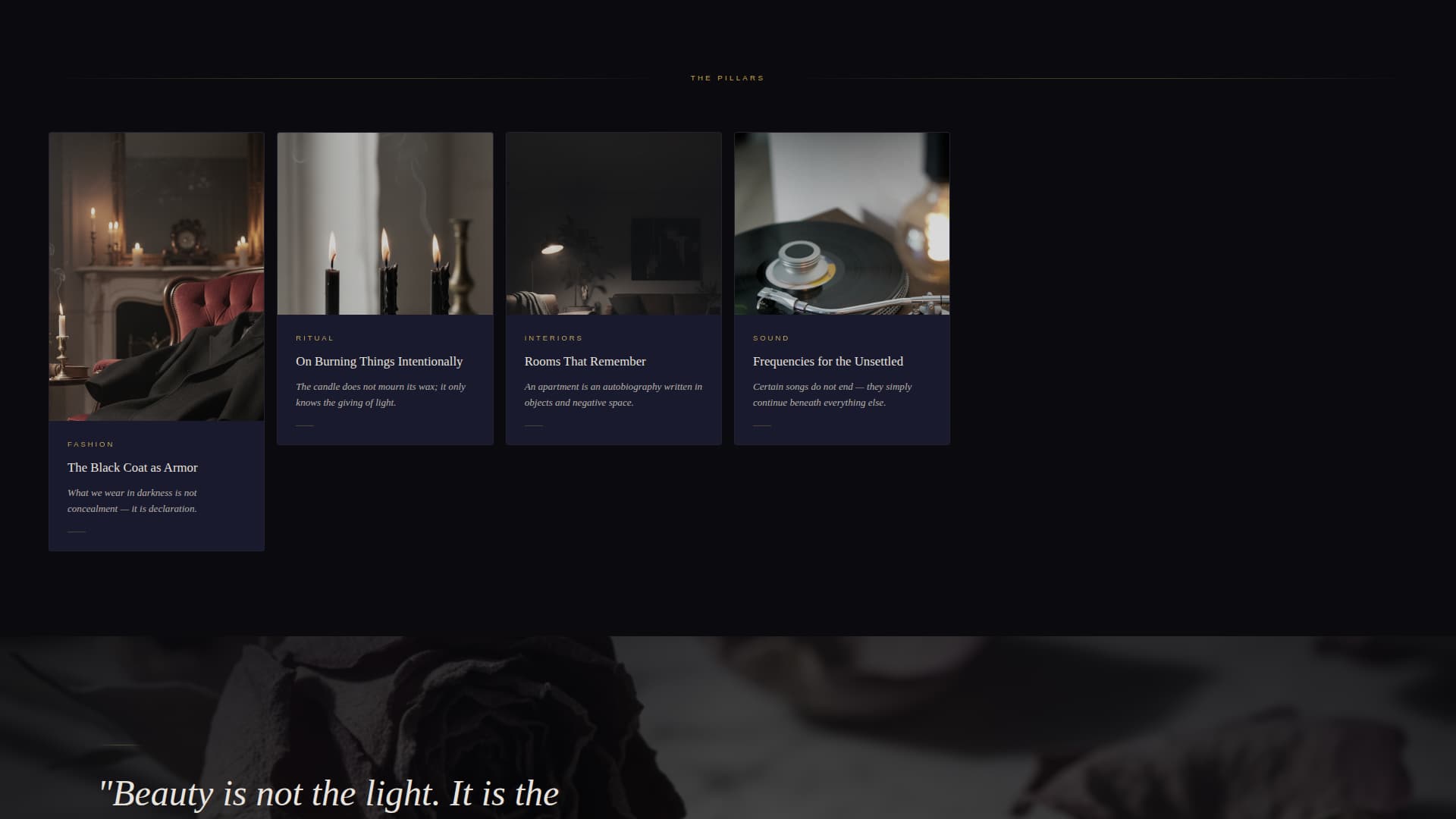 Veil - Luxe Gothic Landing Page Template