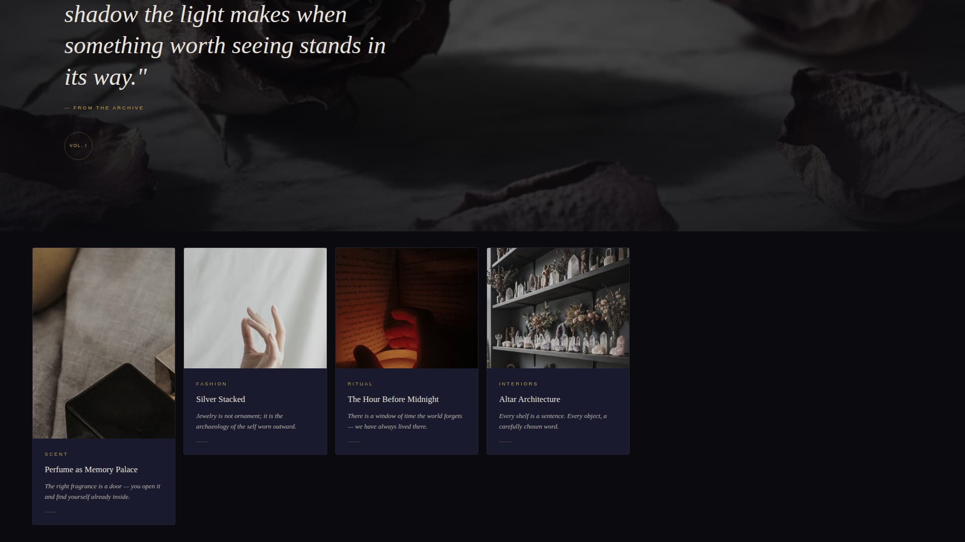 Veil - Luxe Gothic Landing Page Template