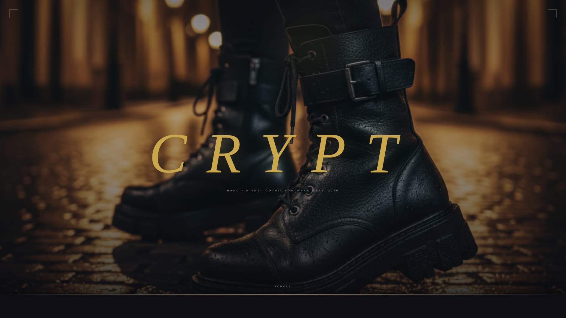 Crypt - Cinematic Gothic Landing Page Template