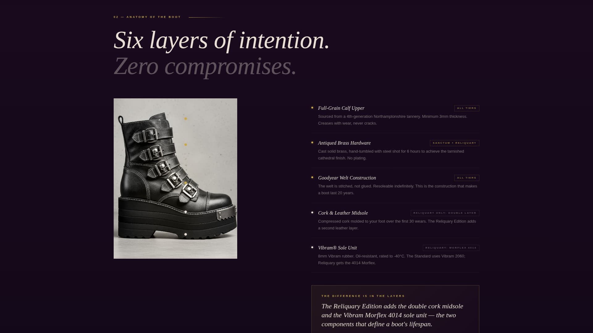 Crypt - Cinematic Gothic Landing Page Template