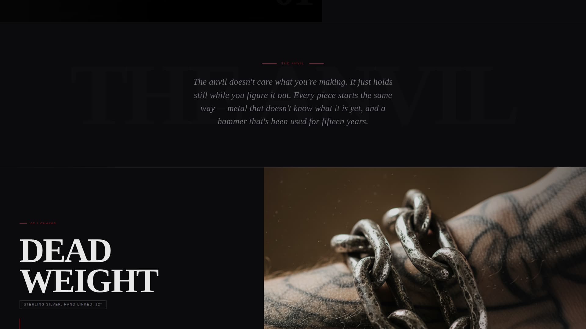 Tarnish - Immersive Accessories Landing Page Template