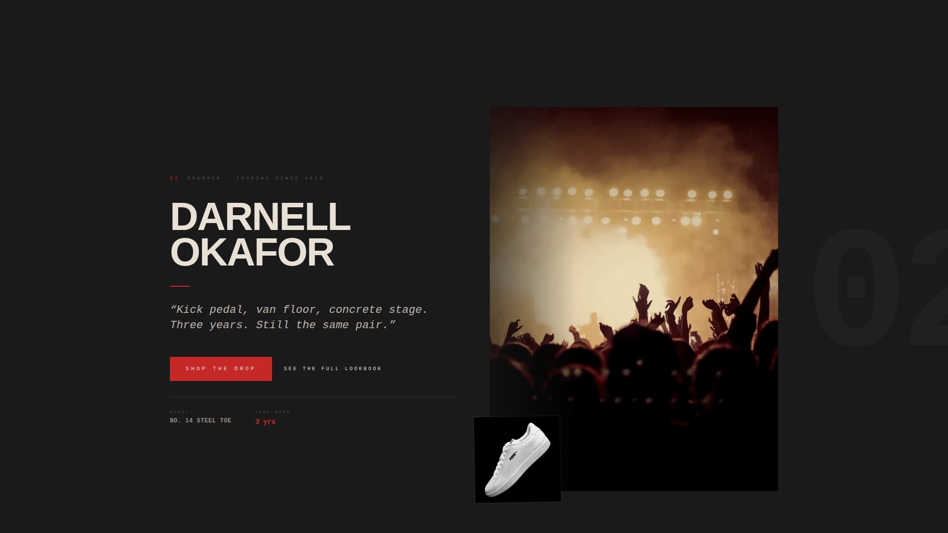 Stomp - Brutalist Grunge Landing Page Template